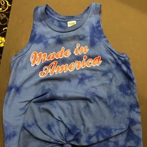 PINK tie dye tank top